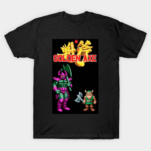 Golden Axe Death Bringer and Gilius Thunderhead T-Shirt by The Doom Guy